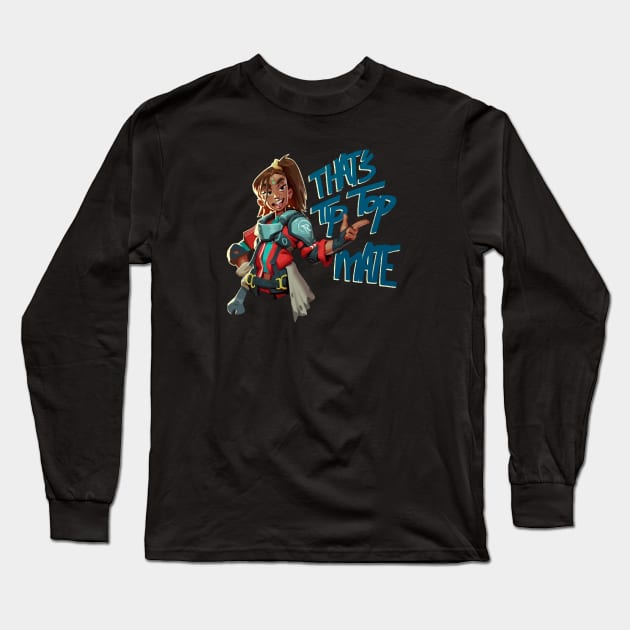 Rampart - That's Tip Top, Mate Long Sleeve T-Shirt by Paul Draw